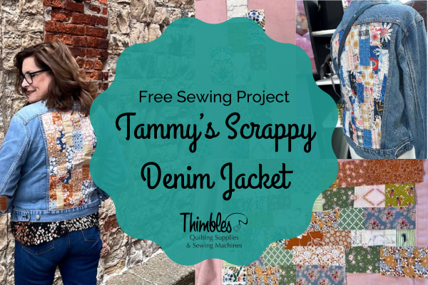 Free Sewing Project: Tammy's Easy Scrappy Denim Jacket – Thimbles Quilts