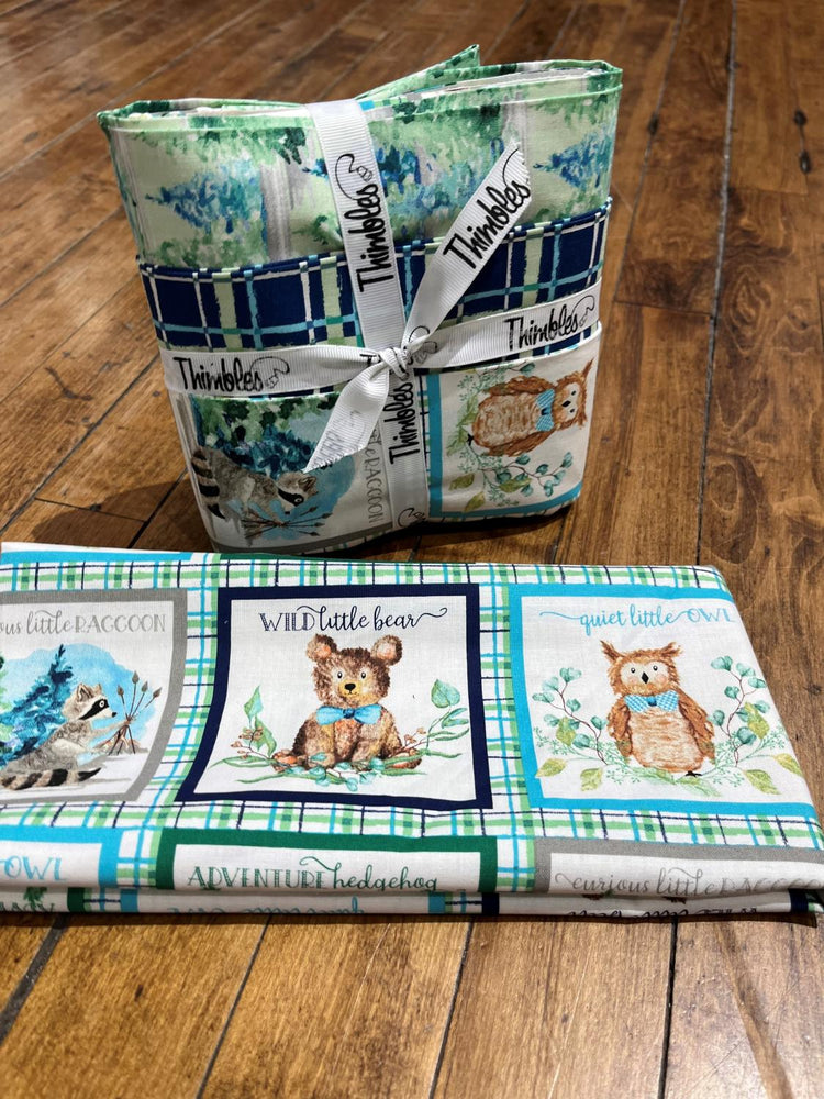 3-yard Quilt  Kit  Includes Binding - Forest Friends Plaid