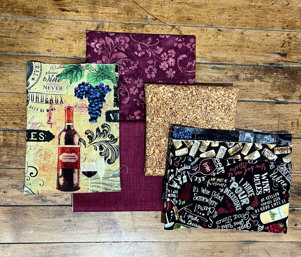 All Squared Up - Wine Tasting  Kit with binding and backing