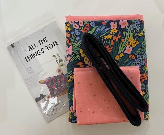 All The Things Tote Kit - Incl. Pattern, Canvas Main Print, Lining, Binding, Stabilizer Base and Web