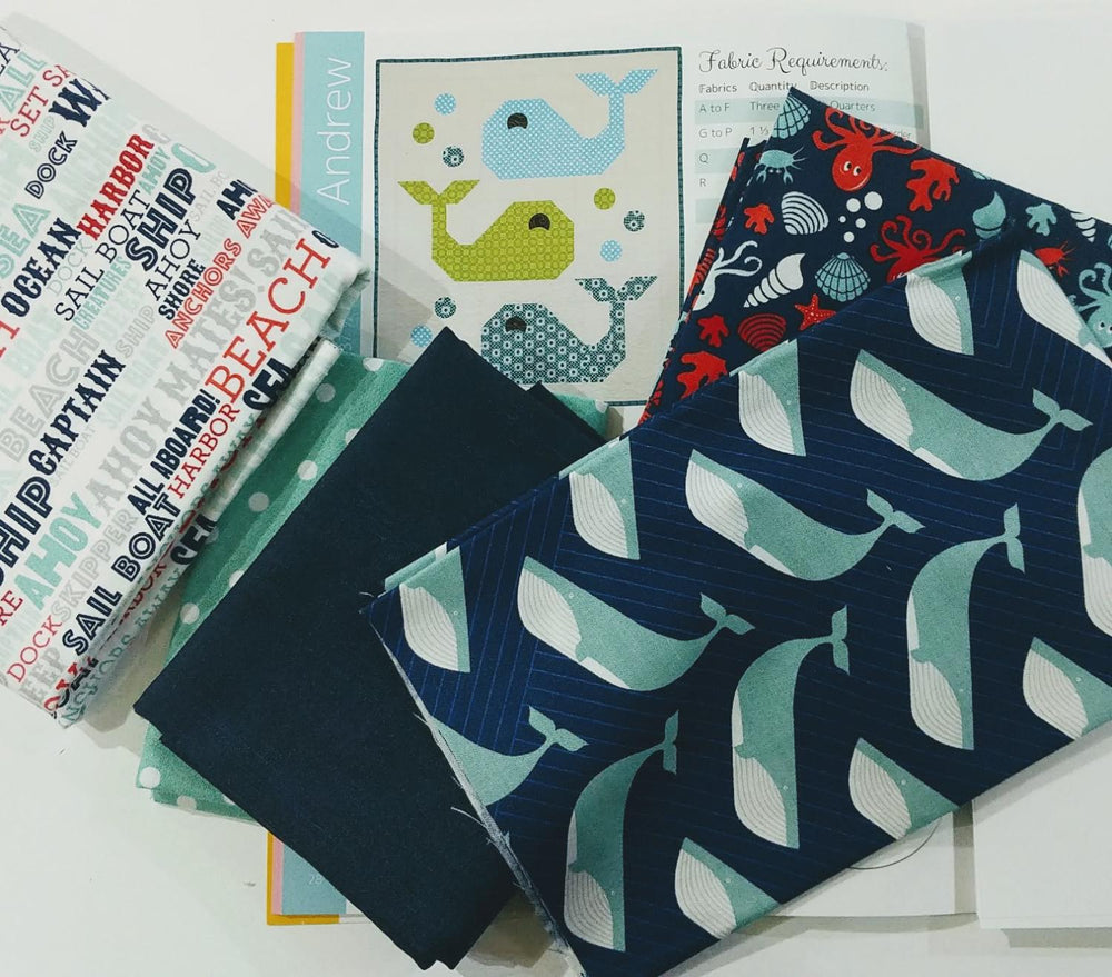 Andrew Whale Quilt Incl. Binding & Backing