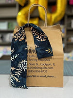Brown Bag Mystery Kit 2024 - Piece of Cake - Navy Fern Batik