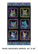 Cat Artistry - Panel Black / Multi