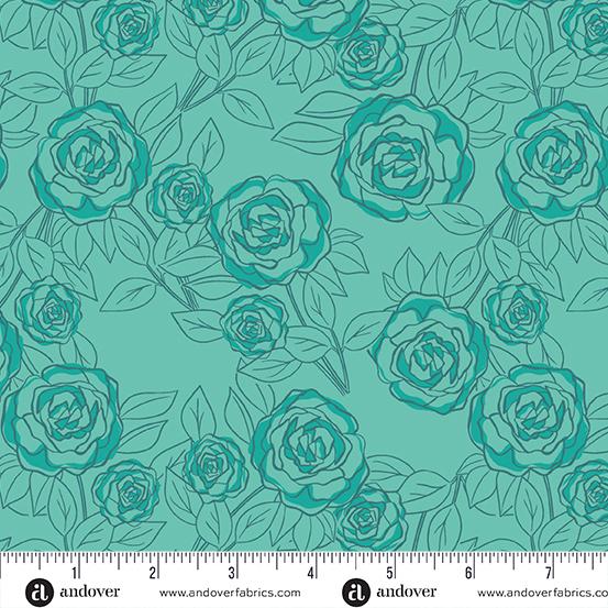 Color Me Pretty - Rose Bloom Teal