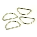 D Rings 1 1/2" Nickel