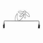 Daffodil w/Clips 12in  Ackfeld Hanger Charcoal