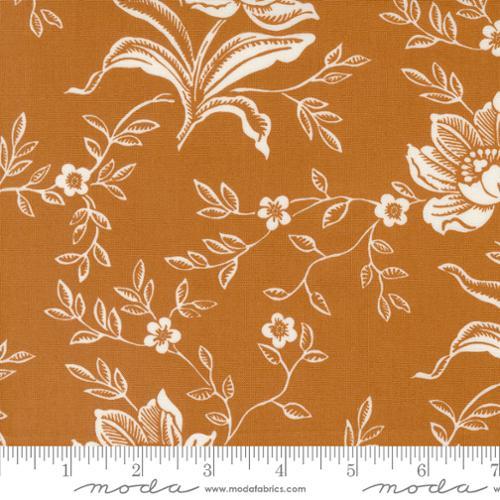 Denim Daisies - Lg Floral Nutmeg