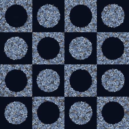 Dots & Holes Panel - Indigo