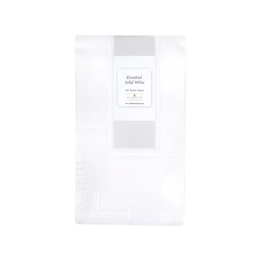 Essential Solid White  Solid White 40 Karat Gems