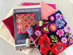 Fiona's Daisy Chain Fuschia Kit - Includes Binding & Pattern