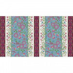 Flower & Vine Stripe Blue