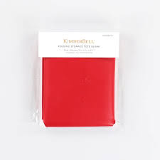Folding Storage Tote- Red  5¾ x 5¾ x 5¾” with a 4 x 6” Practice Square
