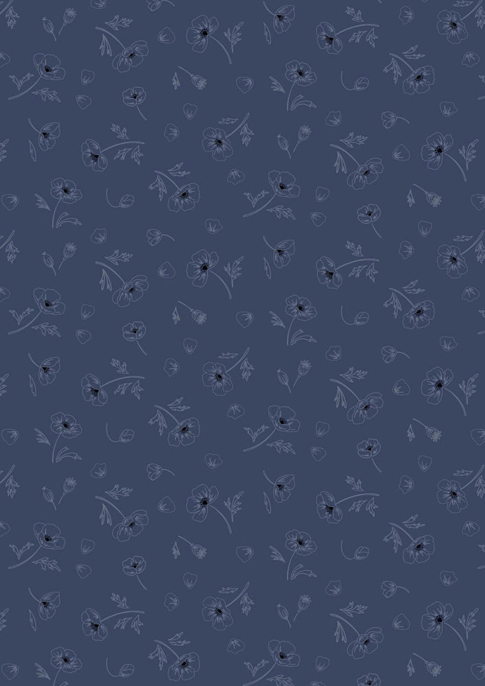 Forever Blooms - Emphemeral Beauty Prussian Blue