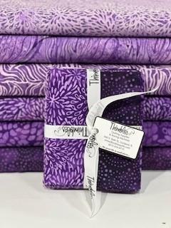 Full Bloom Purple Fat Quarter Bundle - 6 FQ's