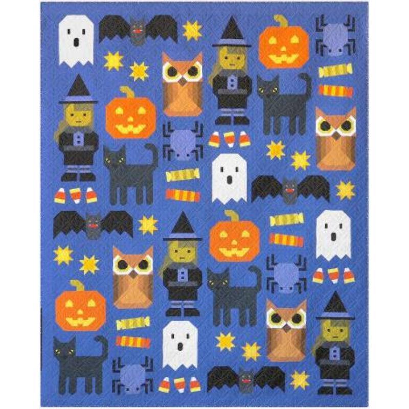 Happy Halloween Purple Background Kit - Includes Binding & Pattern