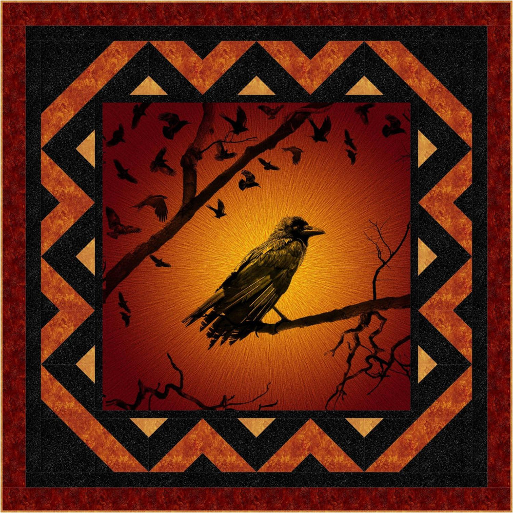 Haunted Blackbird - Crow Kit - Includes Pattern and Binding