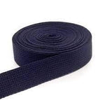 Heavy Cotton Webbing Navy Blue -  1 1/2" Strapping