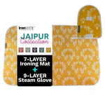 IronMatik - Jaipur Premium Ironing Mat & Steam Glove - Yellow