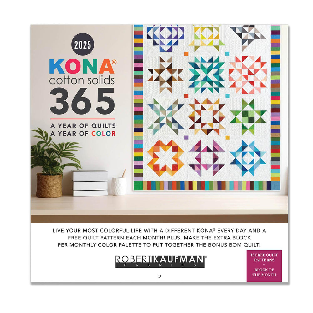 Kona Cotton 2025 Wall Calendar