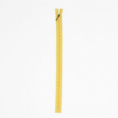 Lace Zipper Canary Yellow