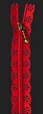 Lace Zipper Ruby
