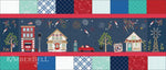 Main Street Celebration Bench  Pillow Fabric Kit