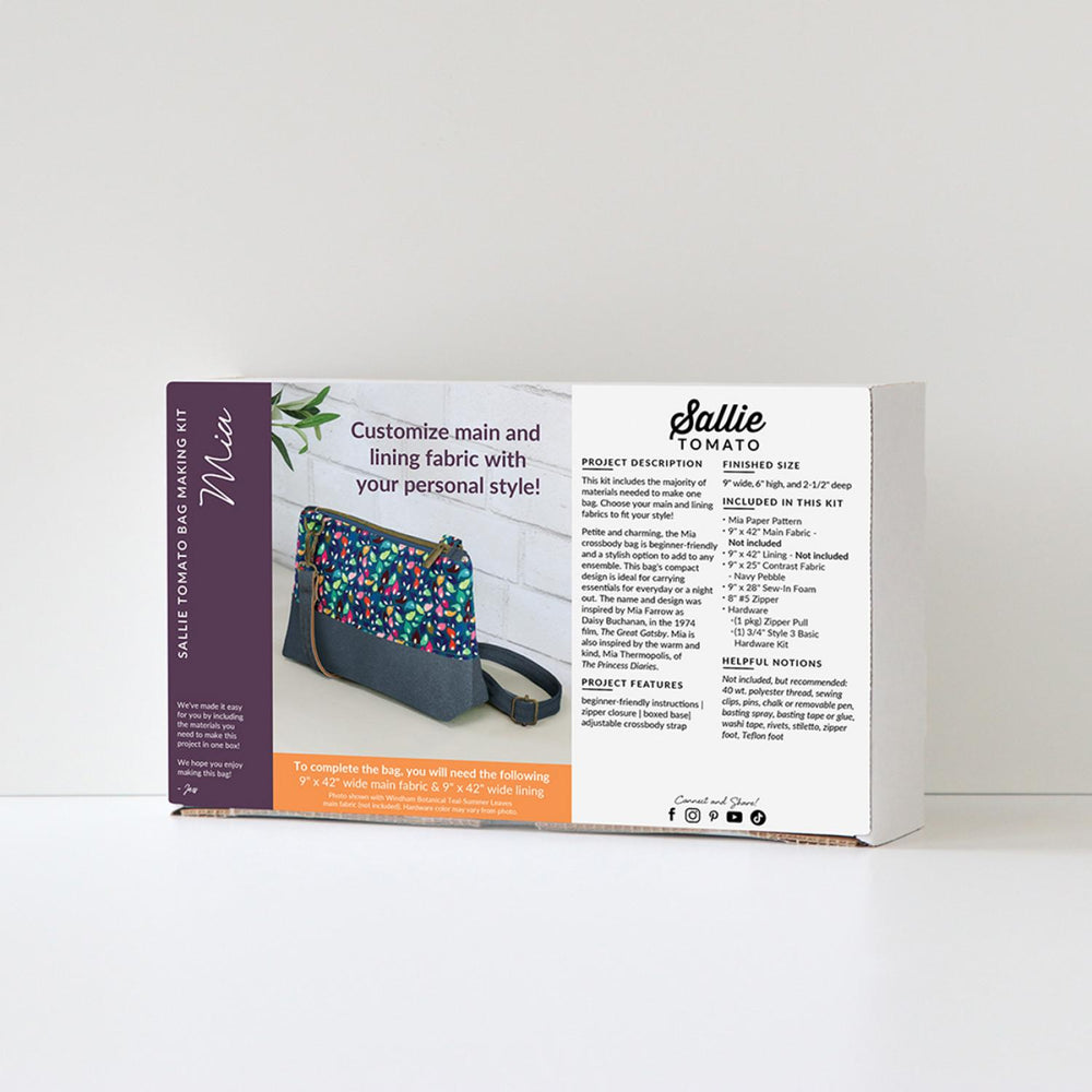 Mia Botanical Bliss Bag Making Kit supplies only