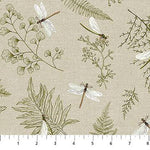 Natural Elements - Dragonfly Taupe/Green