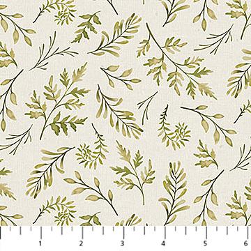 Natural Elements - Mini Ferns Cream Green