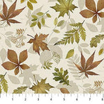 Natural Elements - Tossed Leaves Cream/Multi