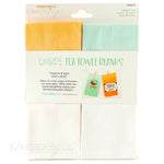 Ombre Tea Towels Orange and Aqua