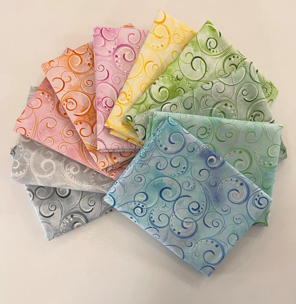 Pearl Splendor FQ Bundle - 10 FQ's Pastel