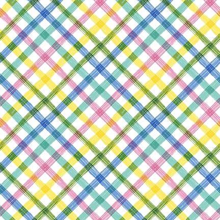 Peek A Boo Bunnies - Bias Plaid Multi