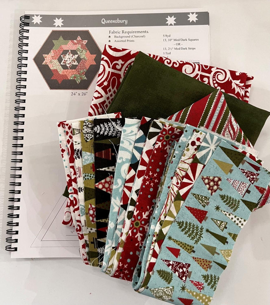 Peppermint Bark Queensbury Kit - Includes Binding & Backing