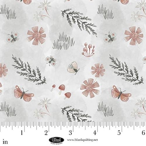 Petals and Pewter - Tossed Motifs