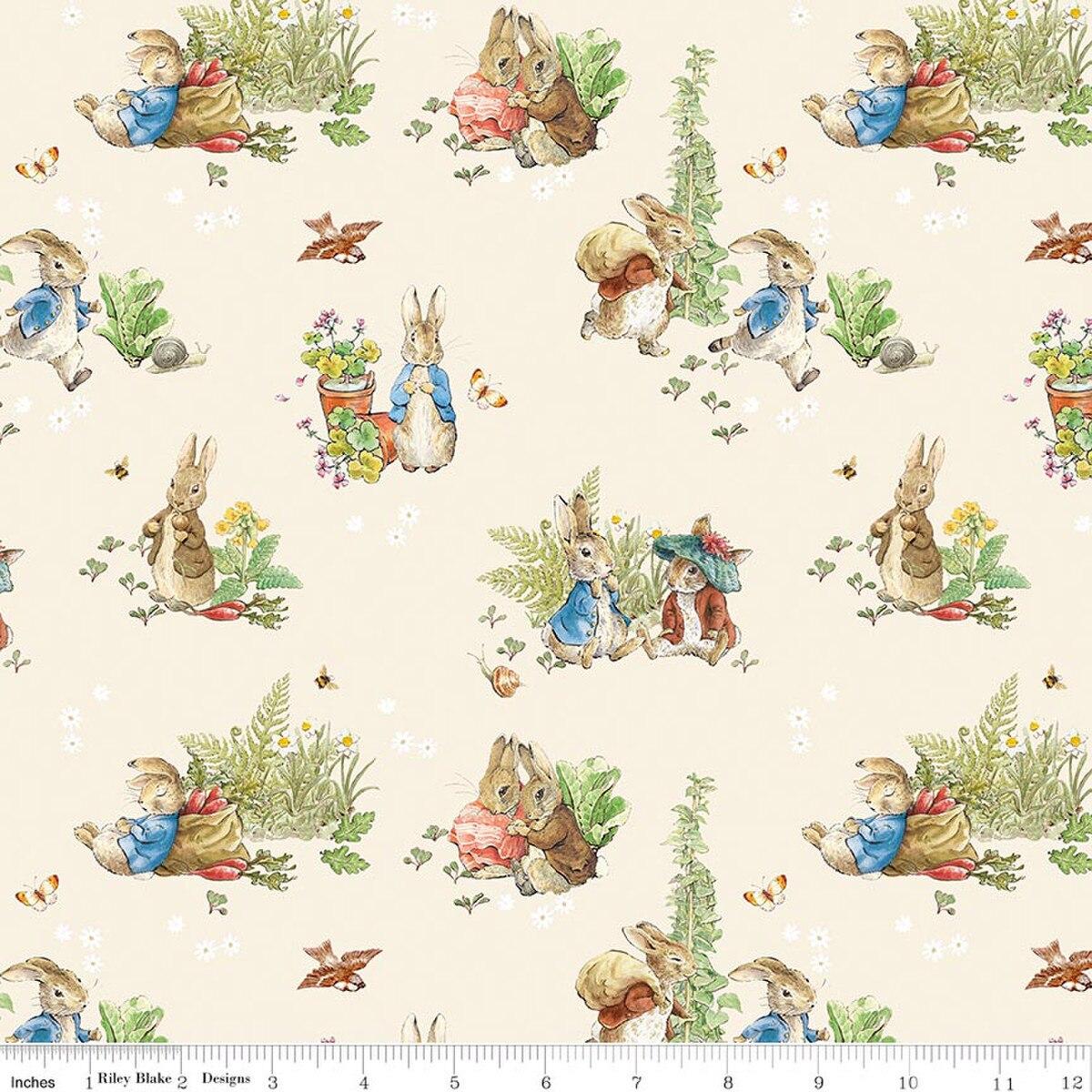 Peter Rabbit & Benjamin Bunny - Main Cream – Thimbles Quilts