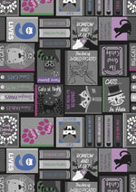 Purrfect Book Club - Cat Book Covers Grey
