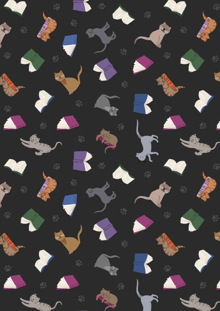 Purrfect Book Club - Scattered Cats and Books