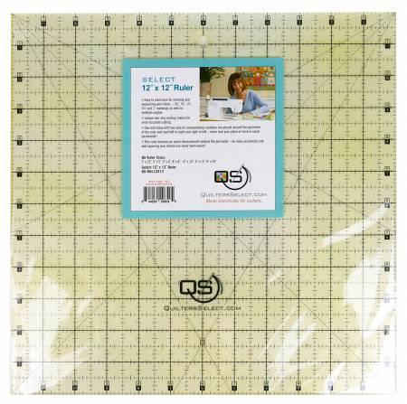 Quilters Select 12X12 Non Slip Ruler