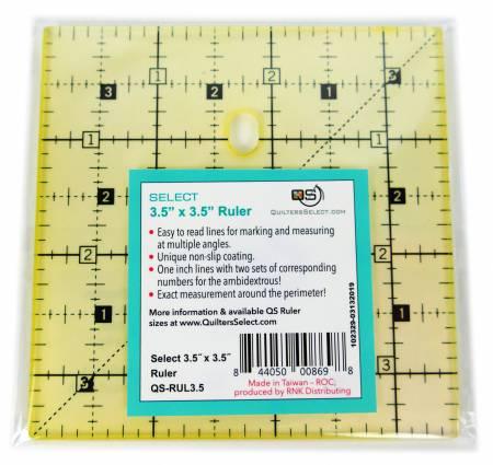 Quilters Select 3.5 x 3.5 Non Slip Ruler