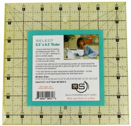 Quilters Select 6.5 X  6.5 Non Slip Ruler