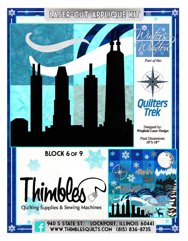 Quilter's Trek 2020 - Winter's Window -  Block 6 of 9