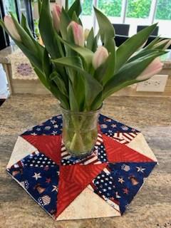 Red, White & Blue Flags Origami Kit - Includes Binding & Backing