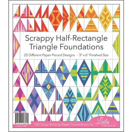 Scrappy Half- Retangle Triangle Foundation Papers – Thimbles Quilts