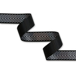 Silver Chevron Webbing 1 1/2in