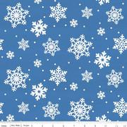 Snowflakes  Blue - Placemat Backing 1 1/8 yards