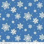 Snowflakes  Blue - Placemat Backing 1 1/8 yards