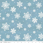Snowflakes Light Blue - Placemat Backing 1 1/8 yards