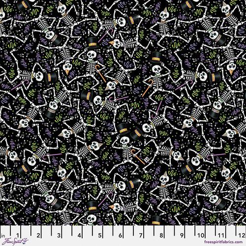 Spooky Cute - Dancing Skeletons Black