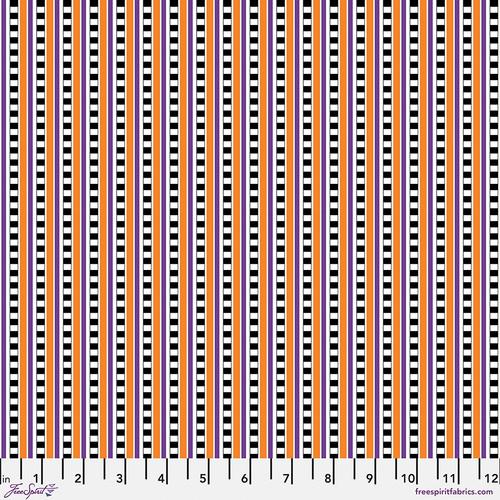 Spooky Cute - Halloween Check Stripe Multi